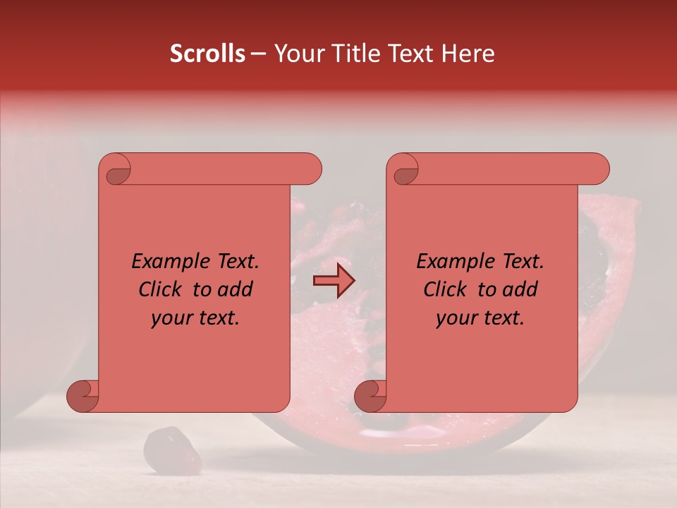 Slice Healthy Pink PowerPoint Template