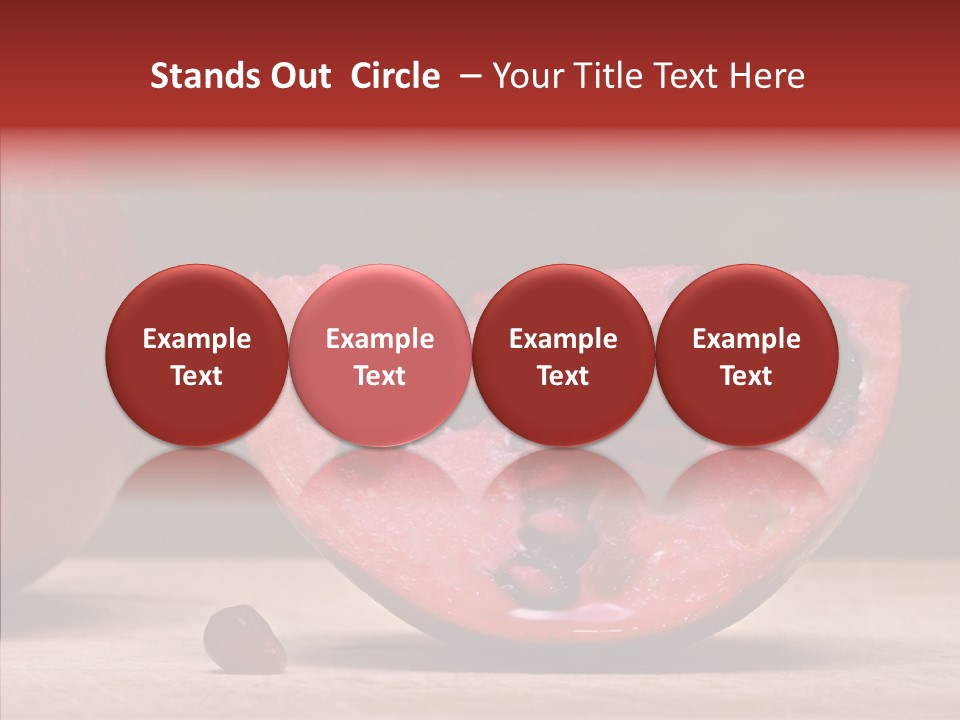 Slice Healthy Pink PowerPoint Template