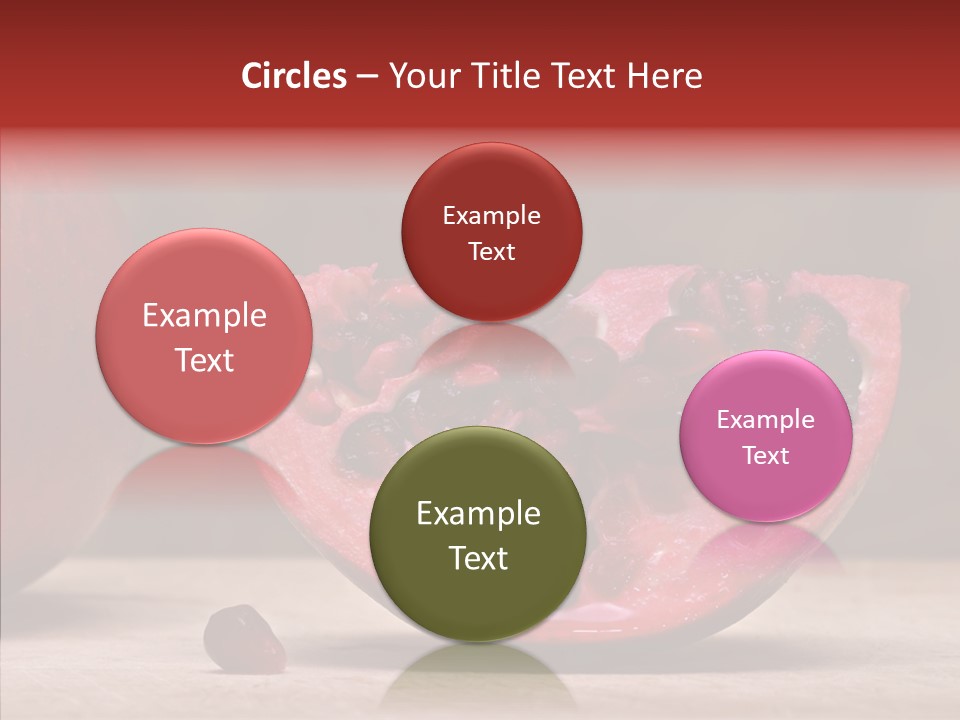 Slice Healthy Pink PowerPoint Template