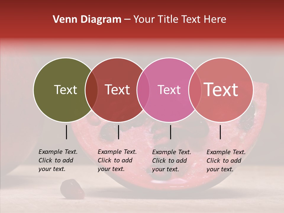 Slice Healthy Pink PowerPoint Template