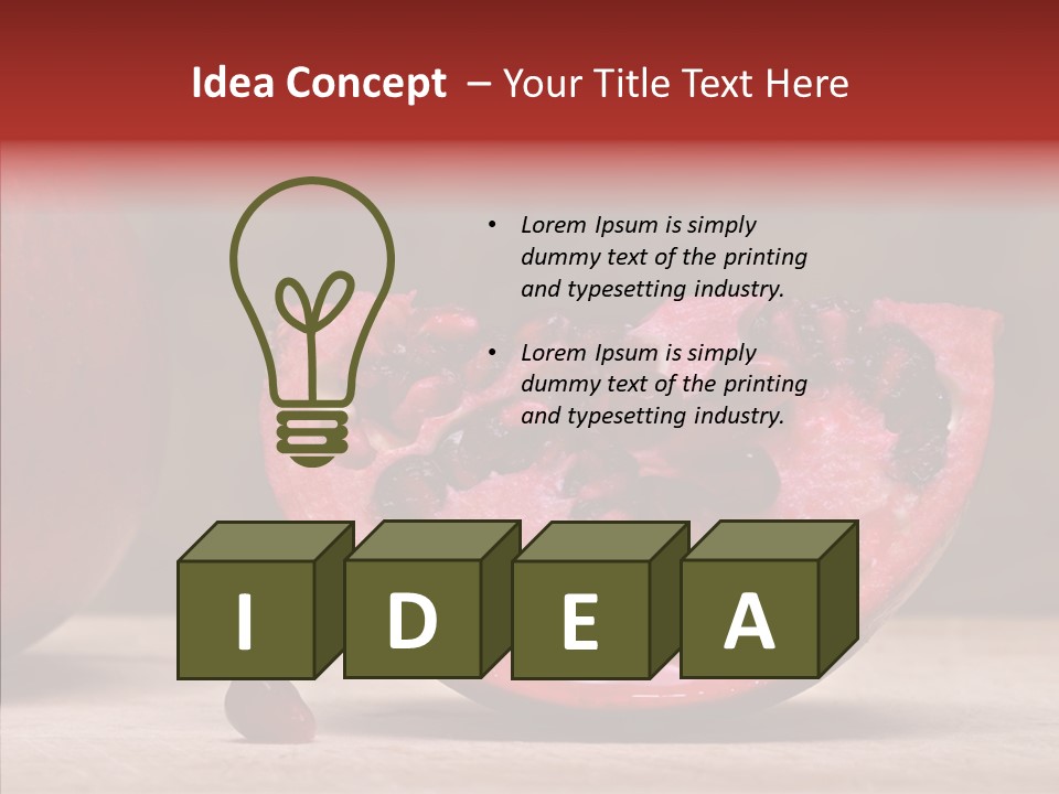 Slice Healthy Pink PowerPoint Template