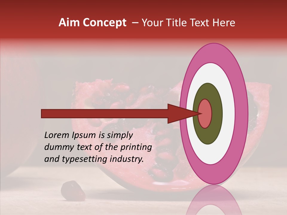 Slice Healthy Pink PowerPoint Template