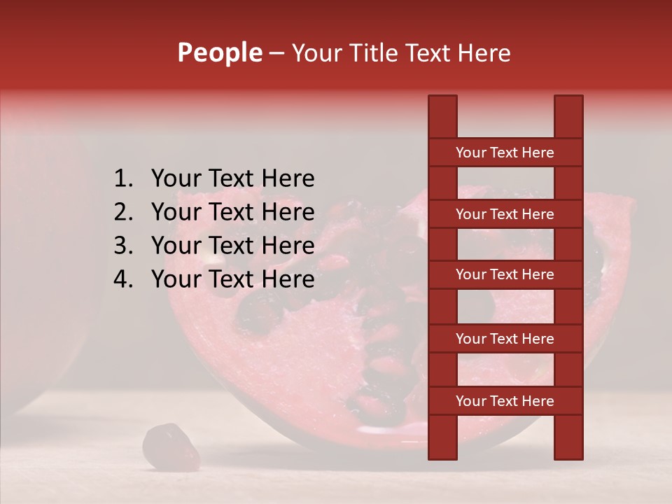 Slice Healthy Pink PowerPoint Template