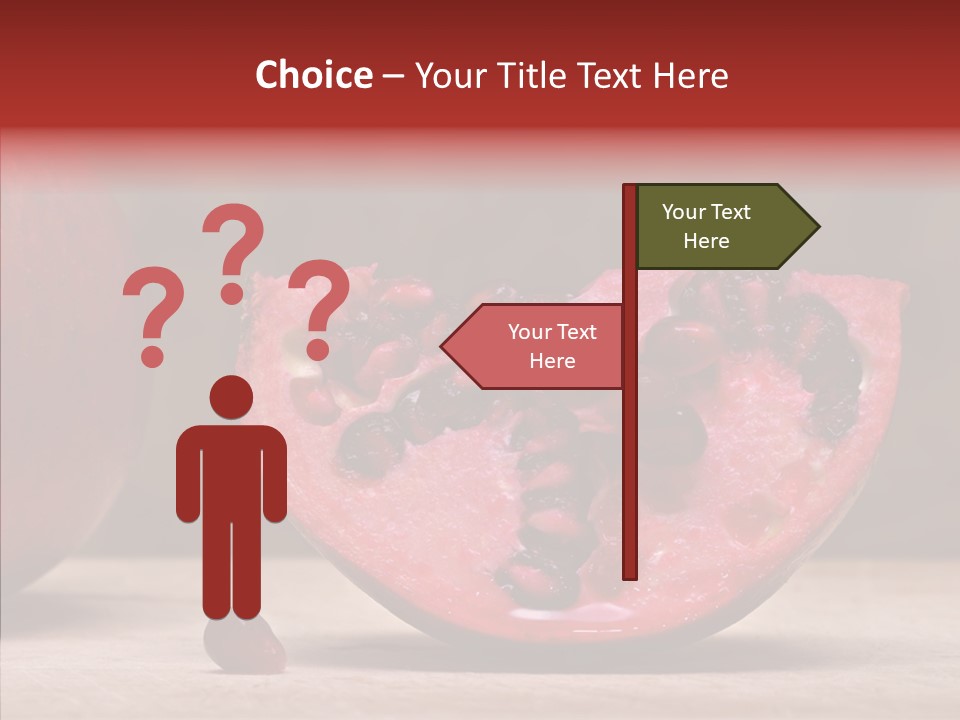 Slice Healthy Pink PowerPoint Template