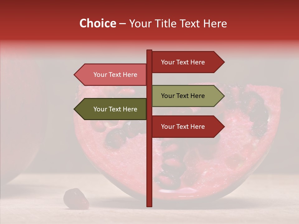 Slice Healthy Pink PowerPoint Template