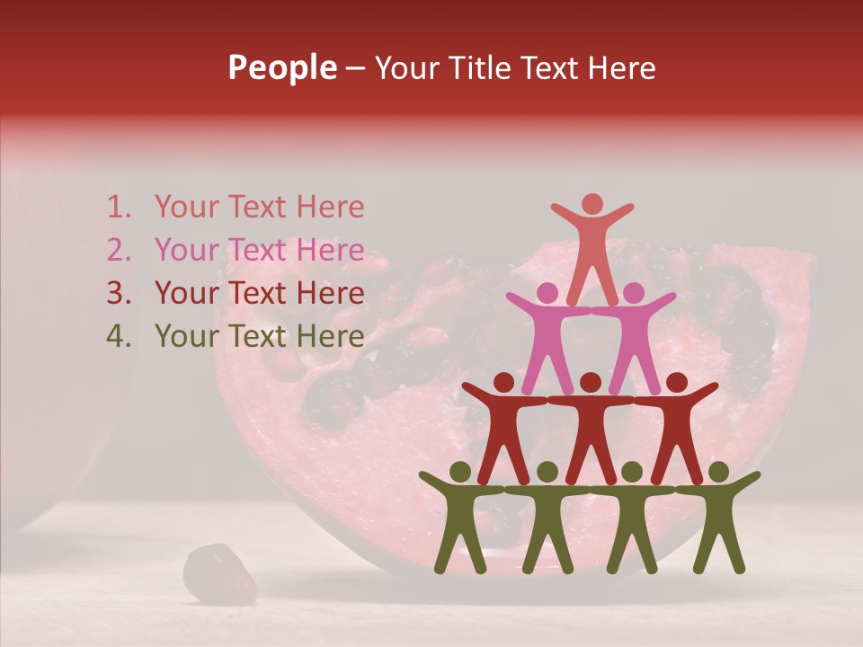 Slice Healthy Pink PowerPoint Template