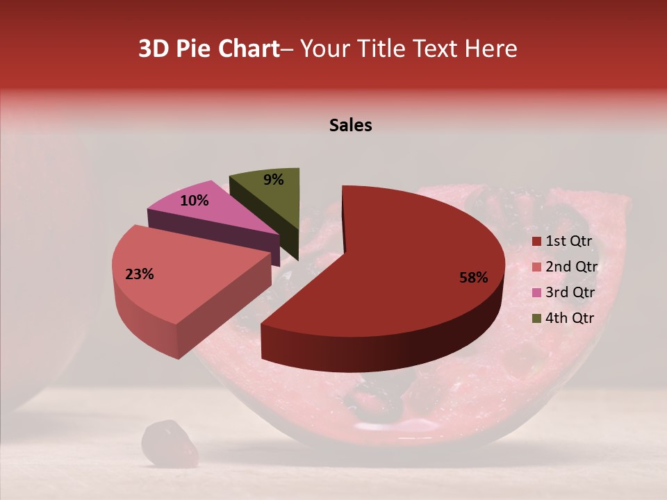 Slice Healthy Pink PowerPoint Template