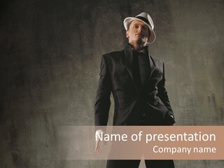 Adult Secrecy Gangster PowerPoint Template