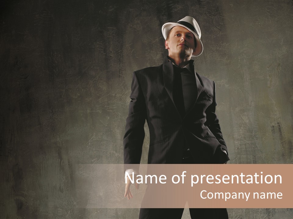 Adult Secrecy Gangster PowerPoint Template