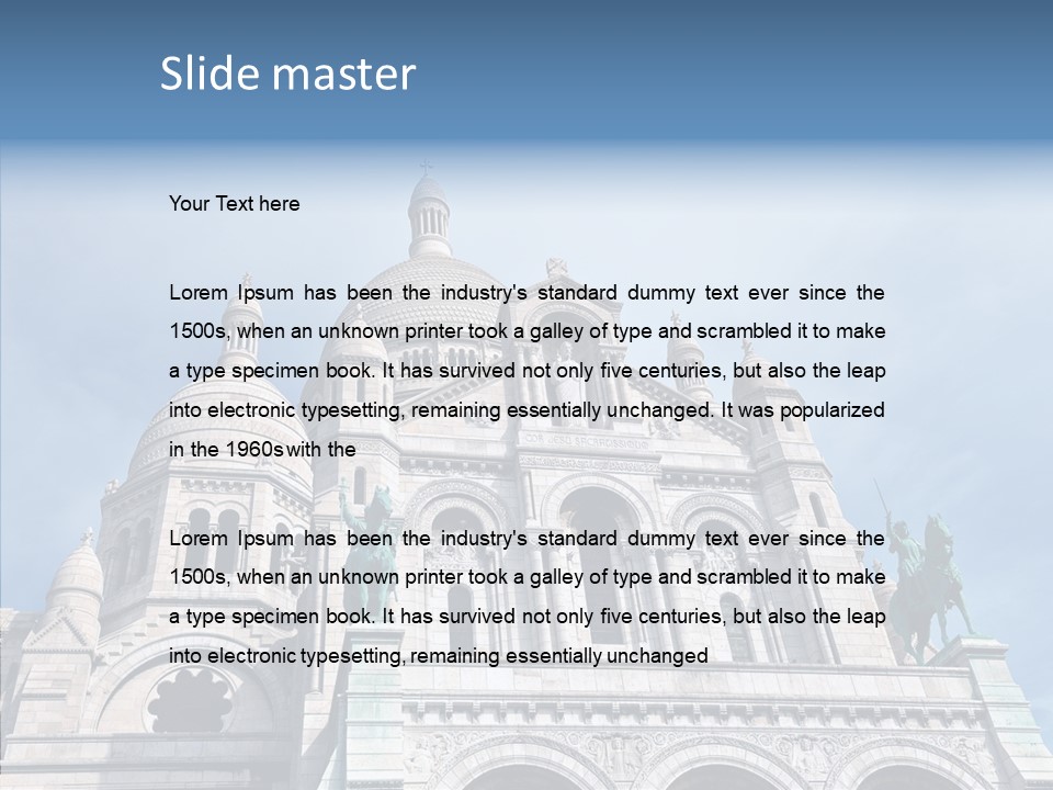 Construction Landmark Holiday PowerPoint Template