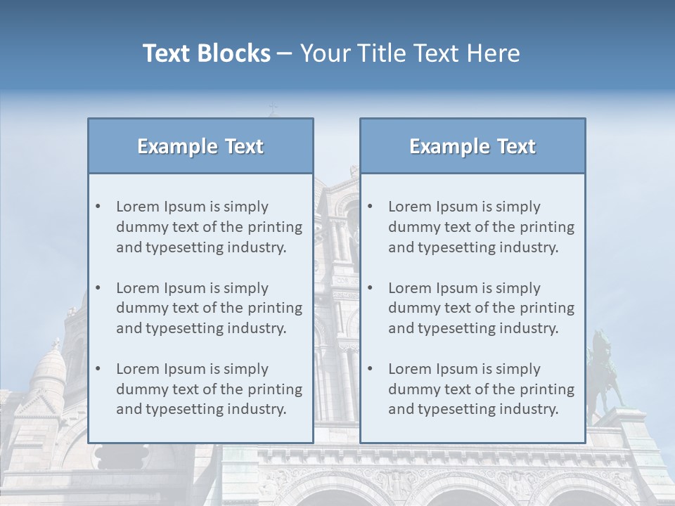 Construction Landmark Holiday PowerPoint Template