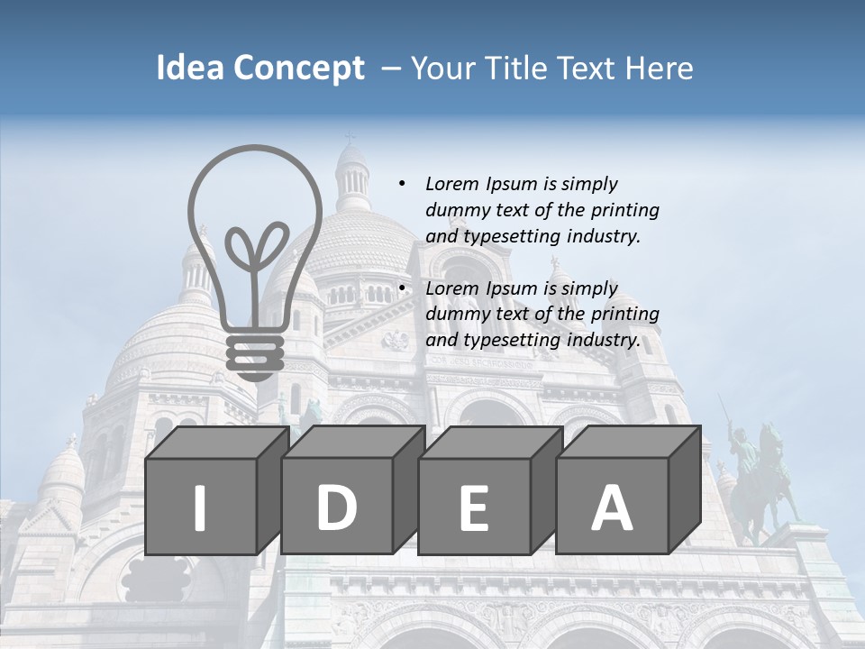 Construction Landmark Holiday PowerPoint Template