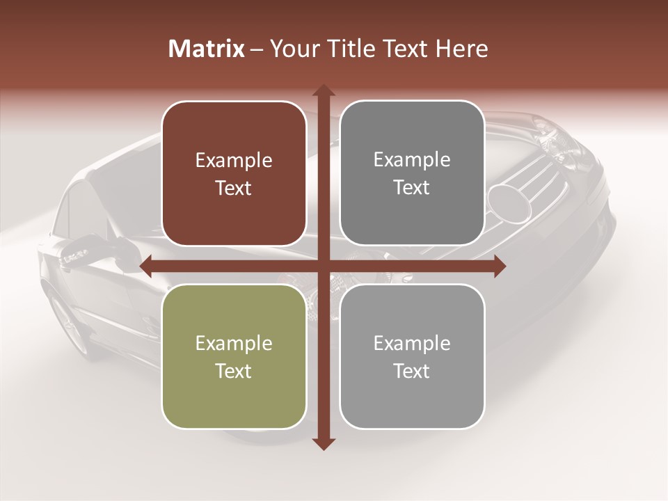 Motor Silver Mercedes PowerPoint Template