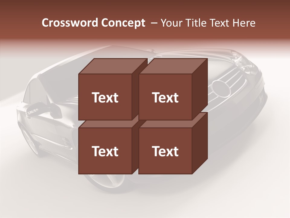 Motor Silver Mercedes PowerPoint Template