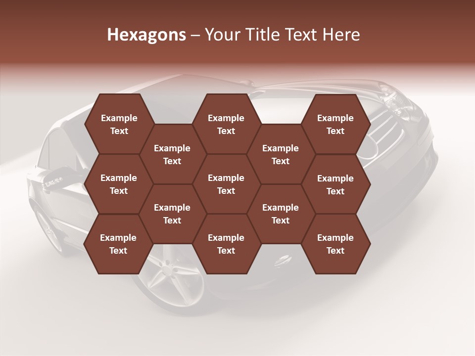 Motor Silver Mercedes PowerPoint Template