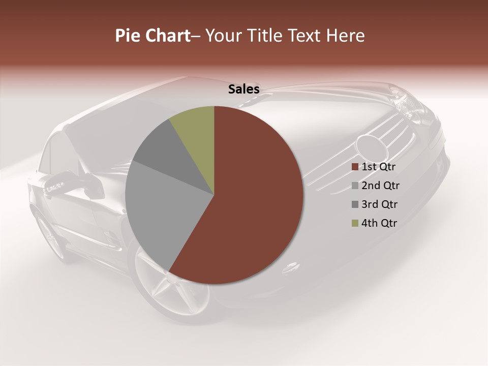 Motor Silver Mercedes PowerPoint Template