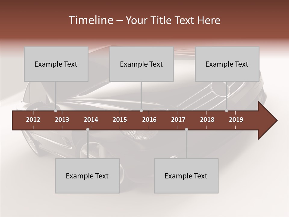 Motor Silver Mercedes PowerPoint Template