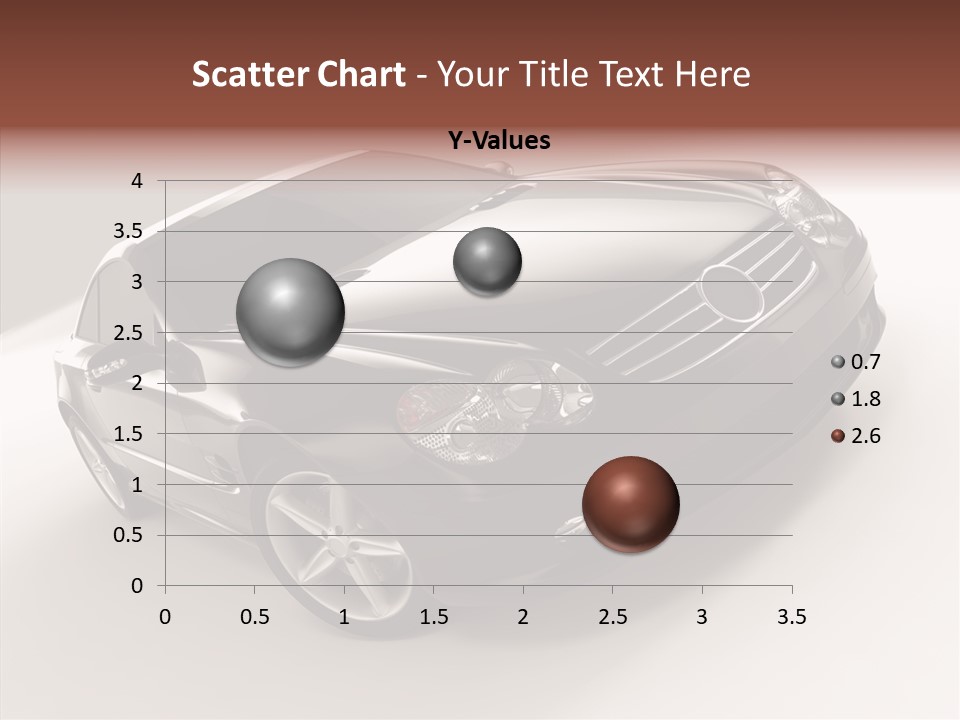 Motor Silver Mercedes PowerPoint Template