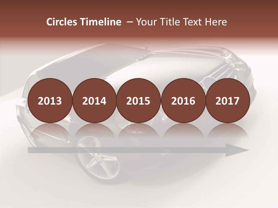 Motor Silver Mercedes PowerPoint Template