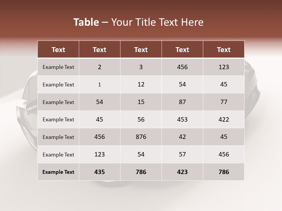 Motor Silver Mercedes PowerPoint Template