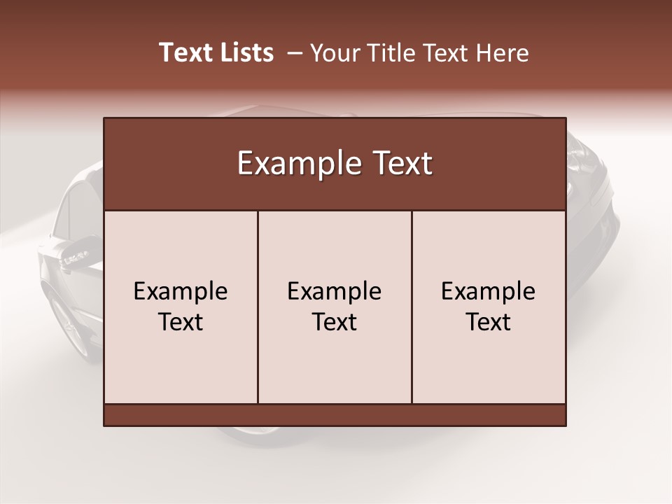 Motor Silver Mercedes PowerPoint Template