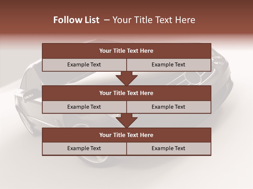 Motor Silver Mercedes PowerPoint Template
