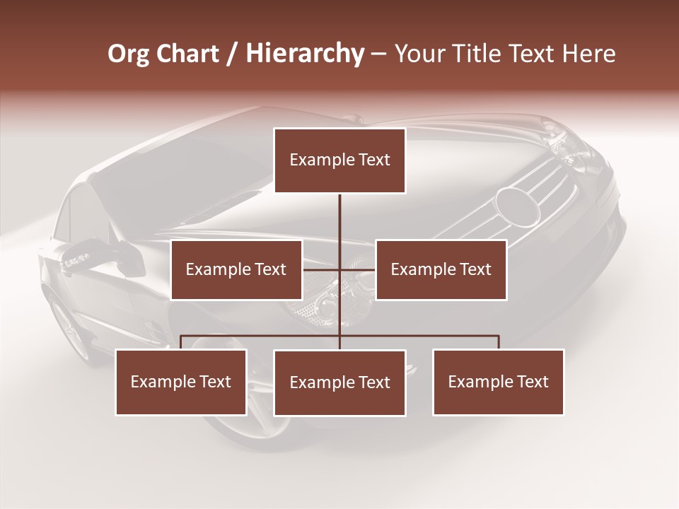 Motor Silver Mercedes PowerPoint Template