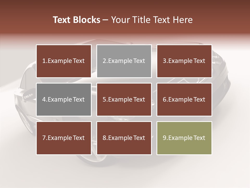 Motor Silver Mercedes PowerPoint Template