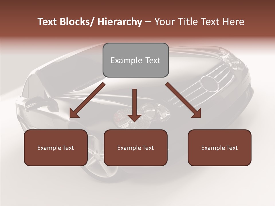 Motor Silver Mercedes PowerPoint Template