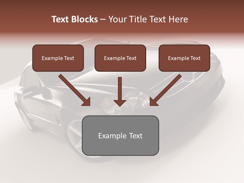 Motor Silver Mercedes PowerPoint Template