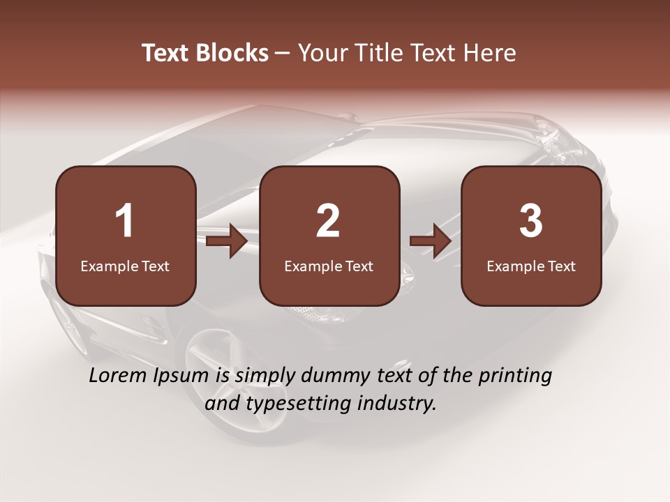 Motor Silver Mercedes PowerPoint Template