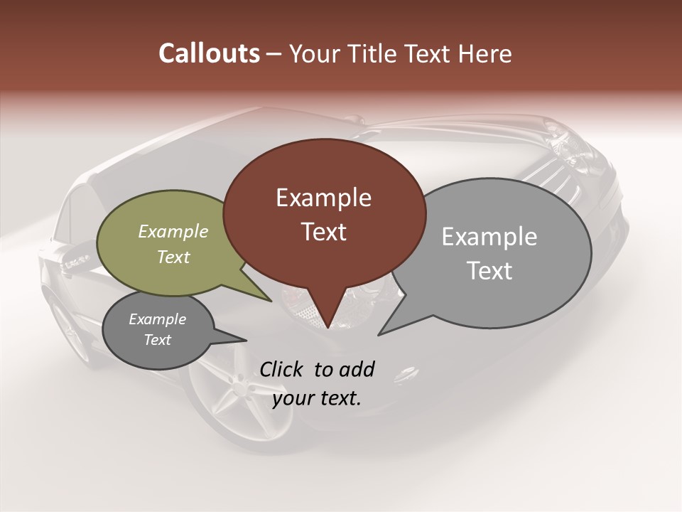 Motor Silver Mercedes PowerPoint Template