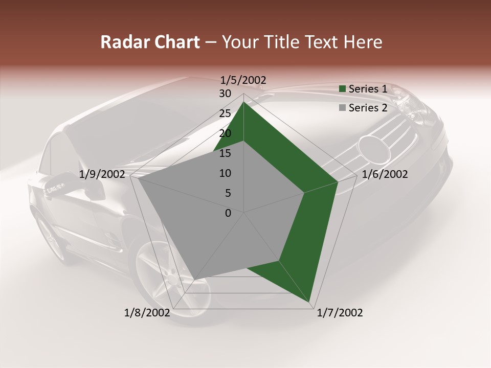 Motor Silver Mercedes PowerPoint Template