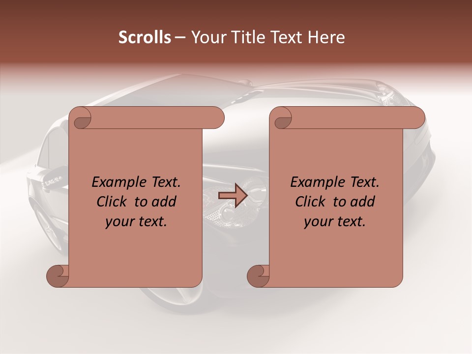 Motor Silver Mercedes PowerPoint Template