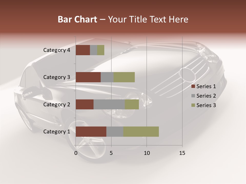 Motor Silver Mercedes PowerPoint Template