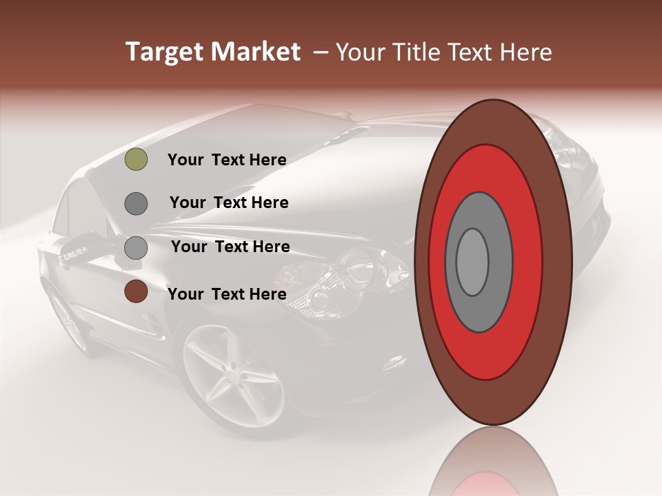Motor Silver Mercedes PowerPoint Template
