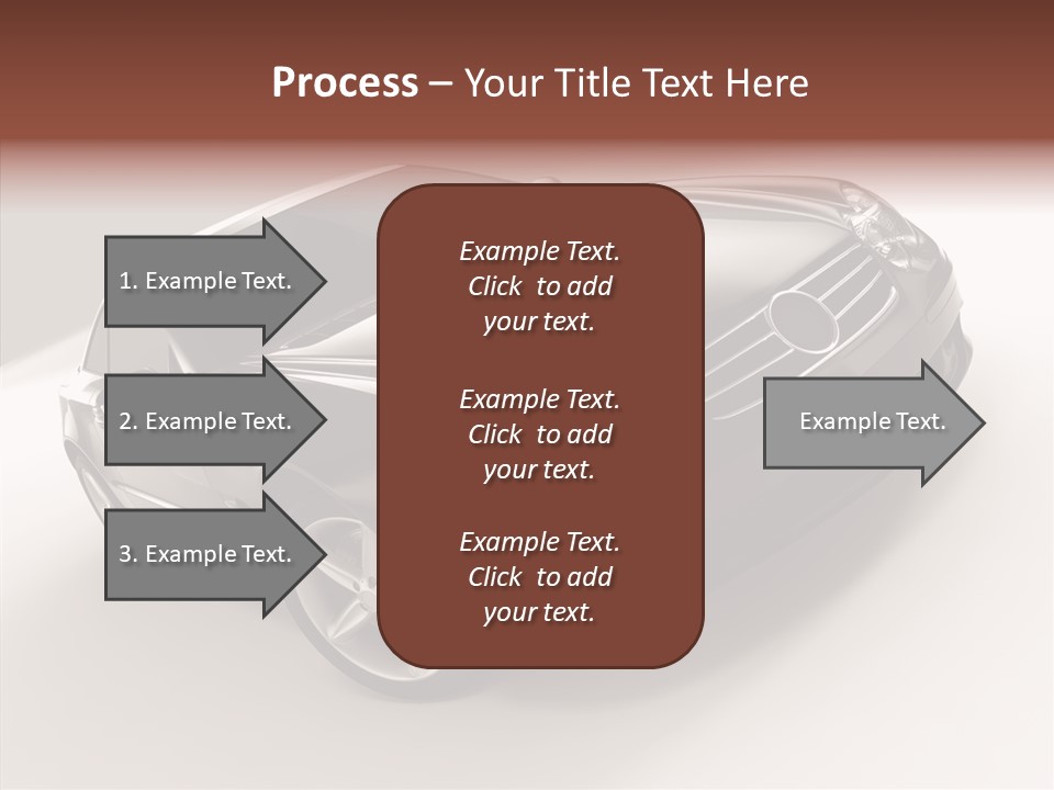Motor Silver Mercedes PowerPoint Template