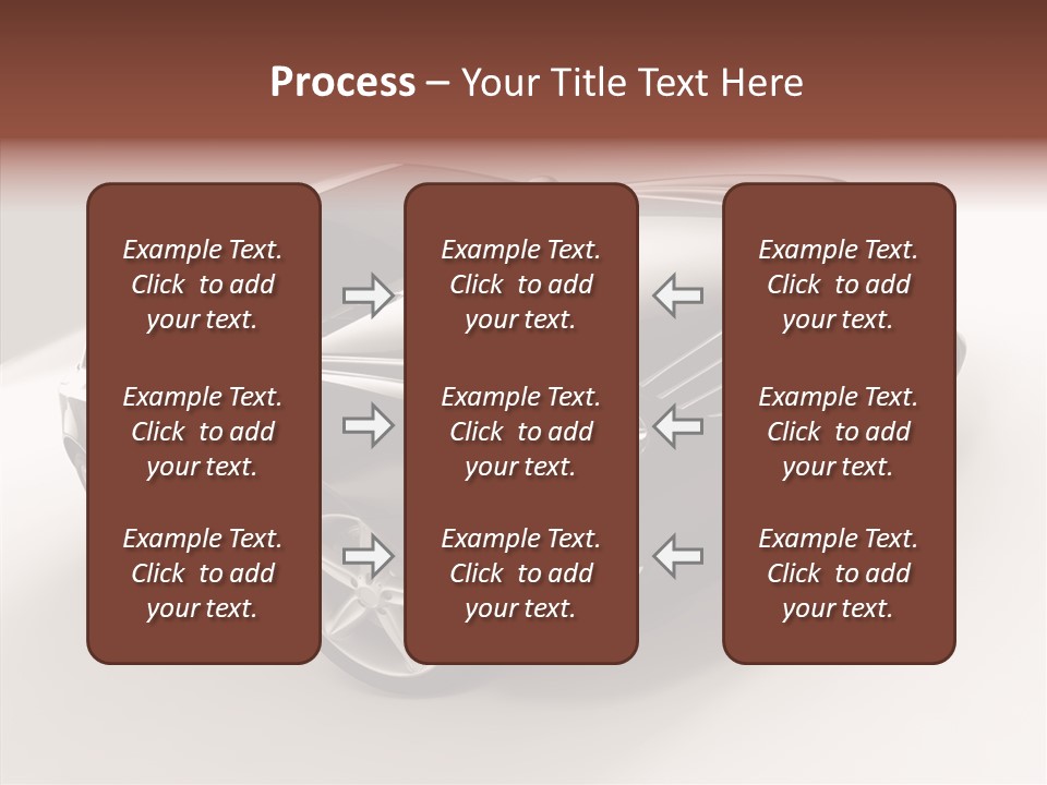 Motor Silver Mercedes PowerPoint Template