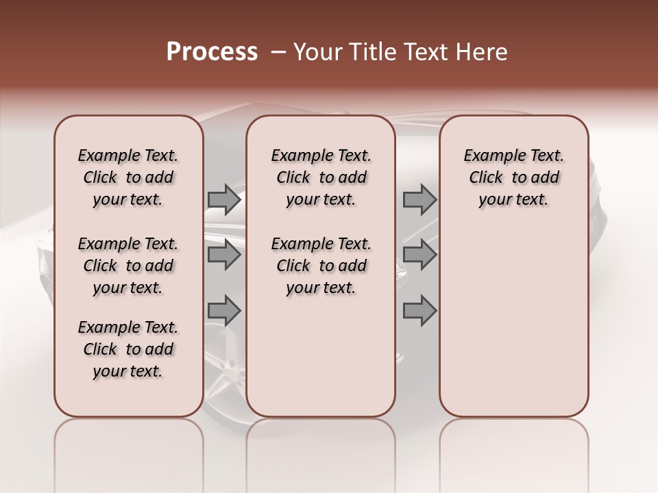 Motor Silver Mercedes PowerPoint Template