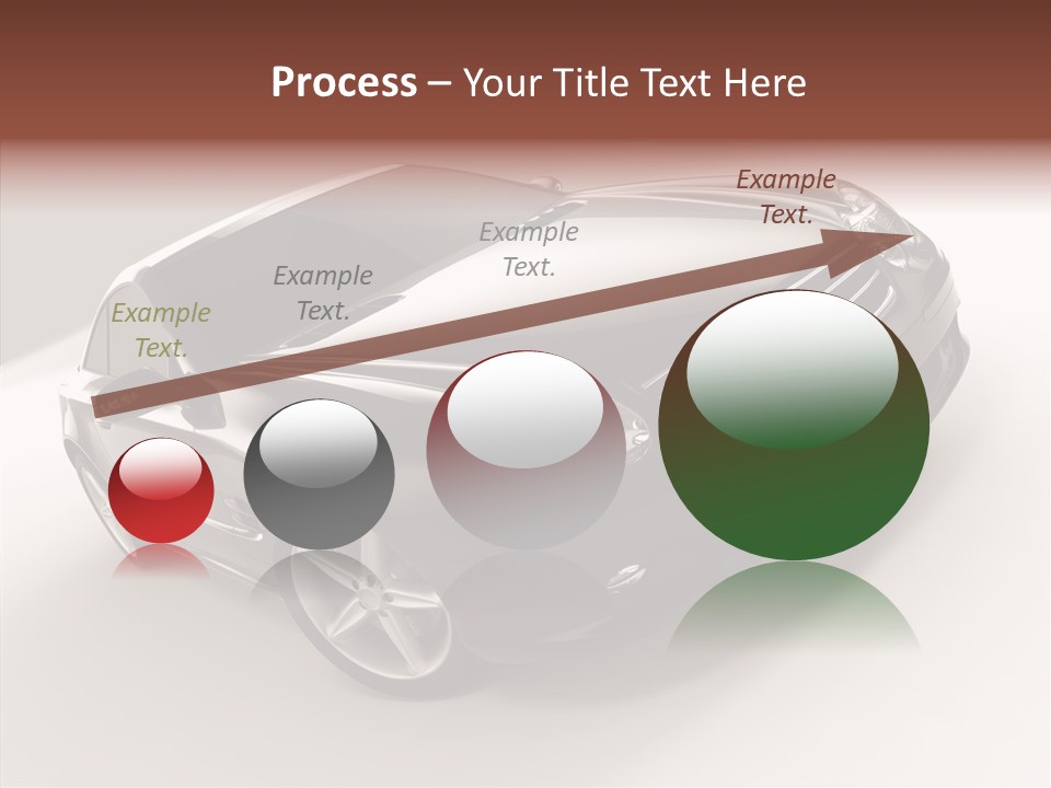 Motor Silver Mercedes PowerPoint Template