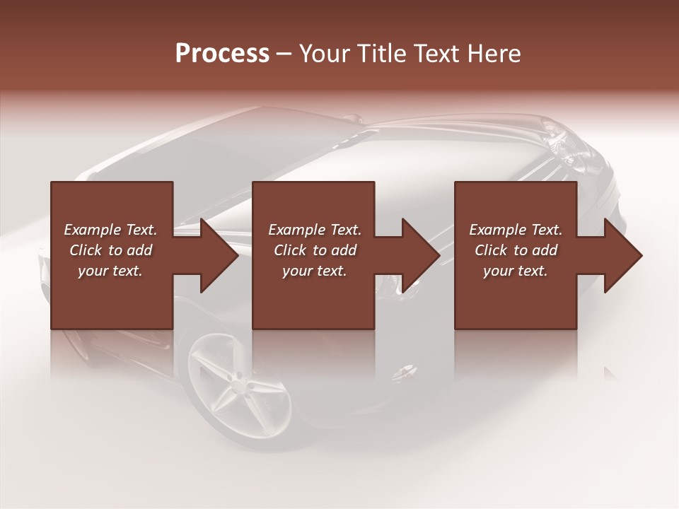 Motor Silver Mercedes PowerPoint Template