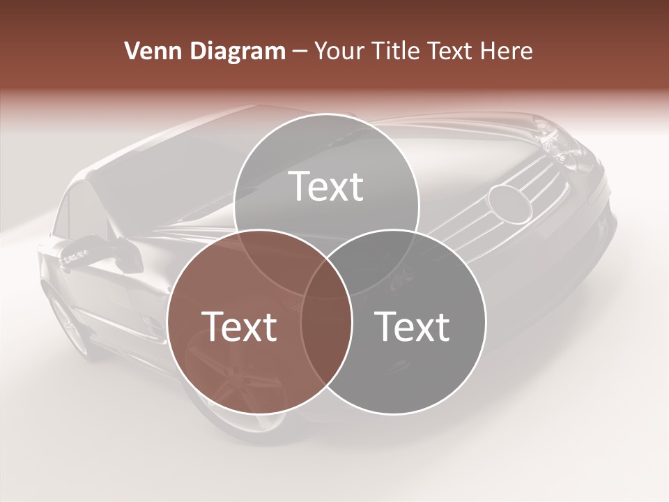 Motor Silver Mercedes PowerPoint Template