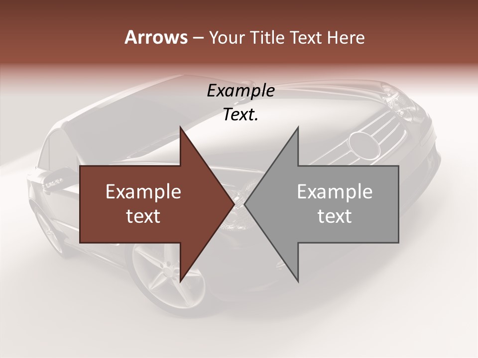 Motor Silver Mercedes PowerPoint Template