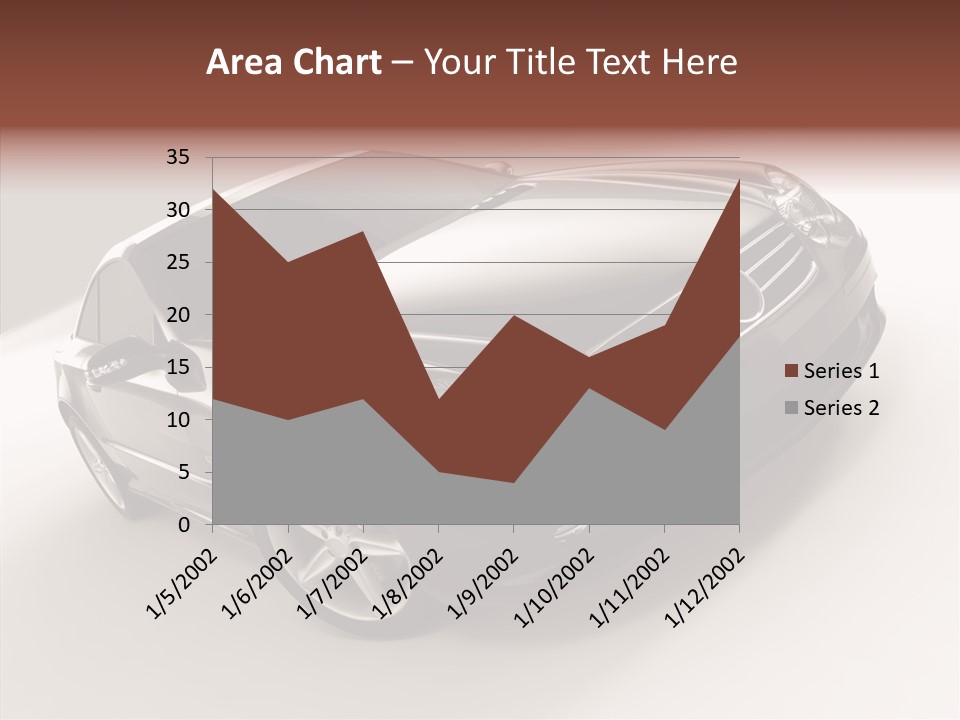 Motor Silver Mercedes PowerPoint Template