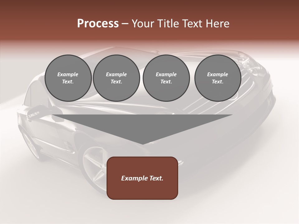Motor Silver Mercedes PowerPoint Template