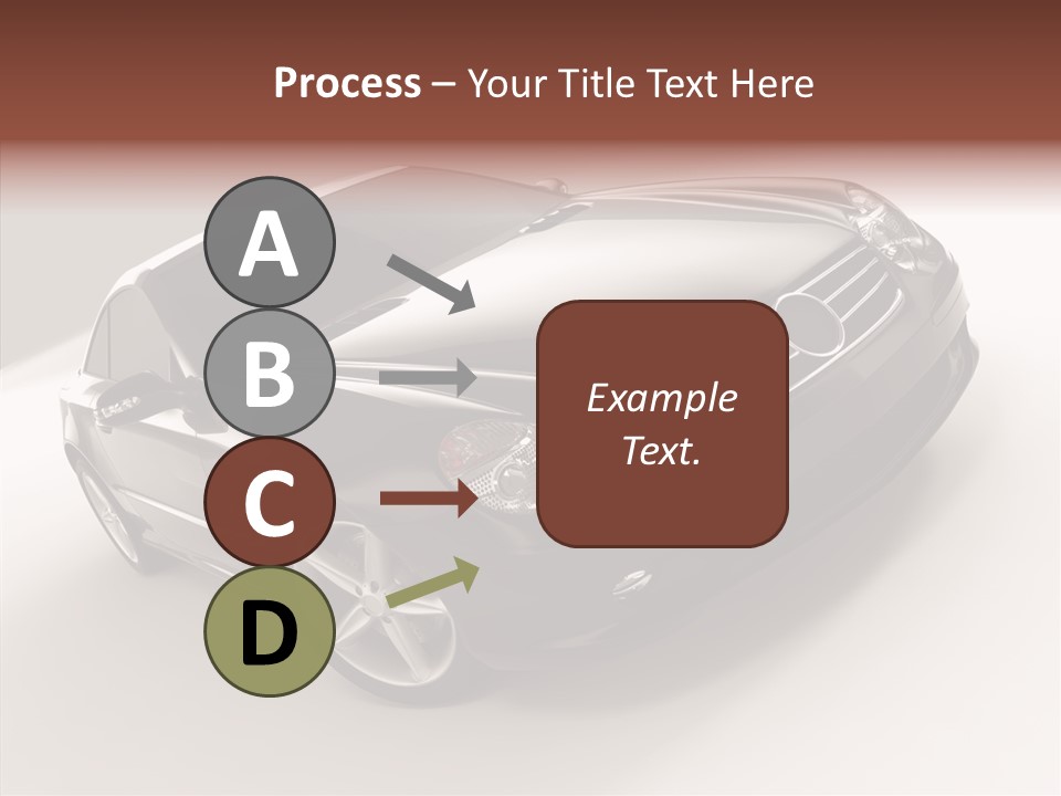 Motor Silver Mercedes PowerPoint Template