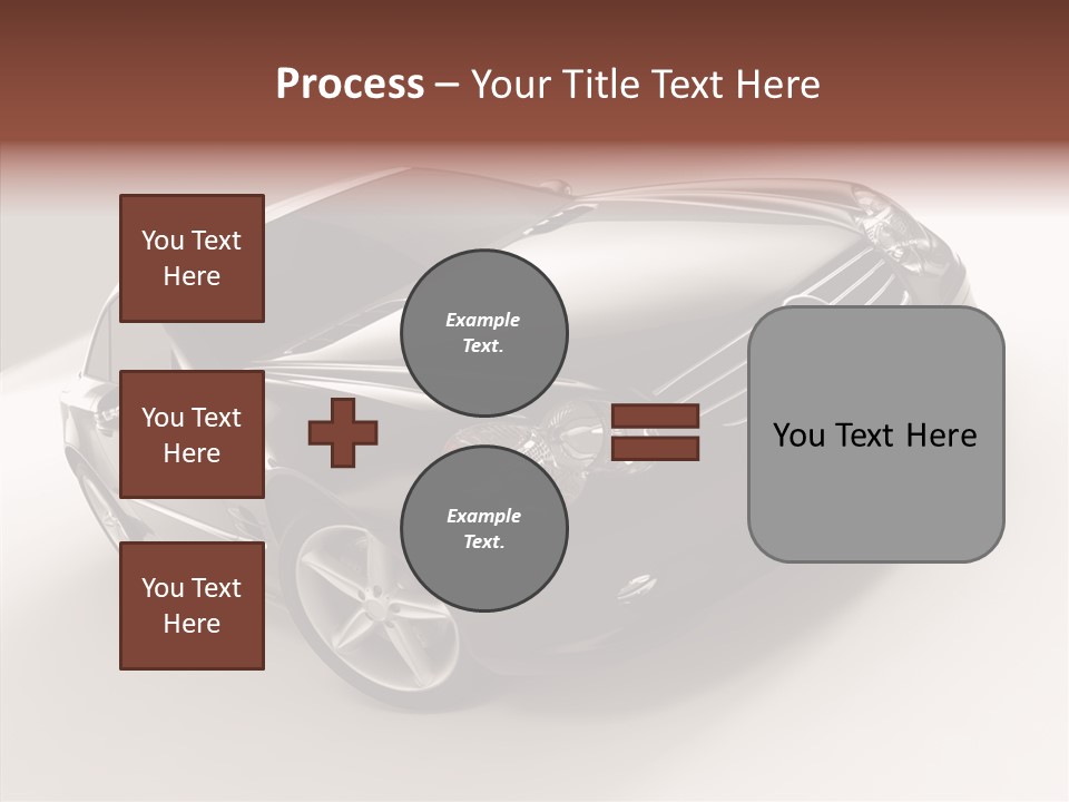 Motor Silver Mercedes PowerPoint Template