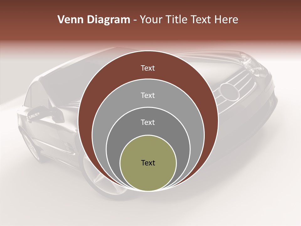 Motor Silver Mercedes PowerPoint Template