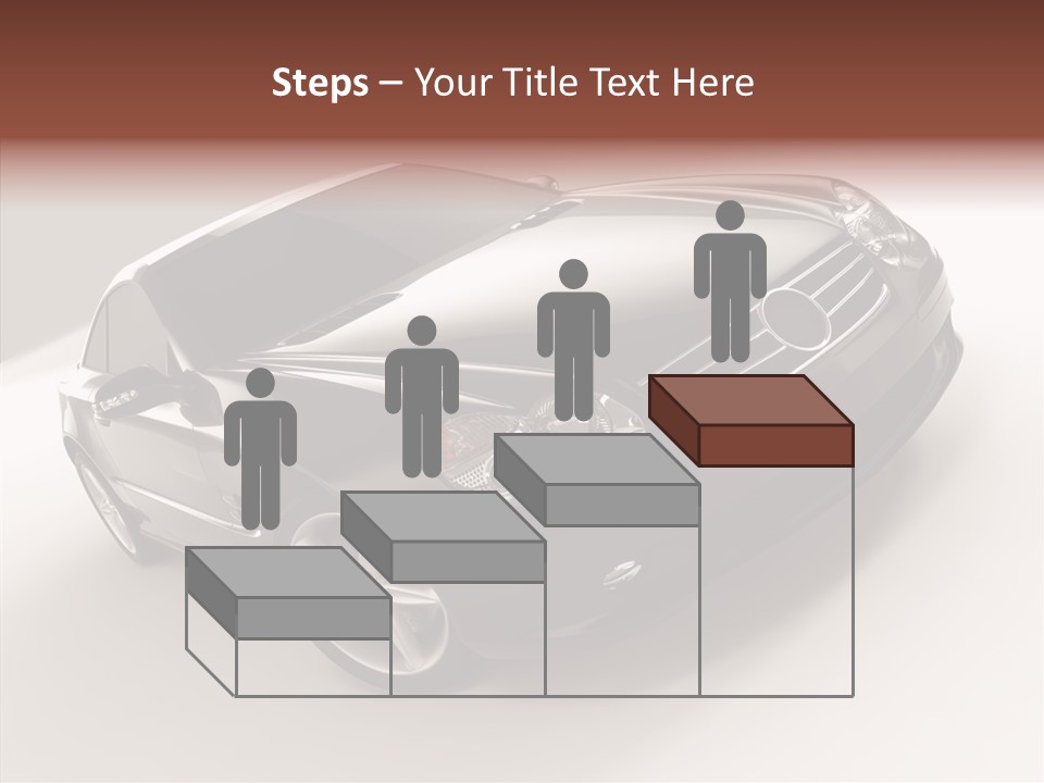 Motor Silver Mercedes PowerPoint Template