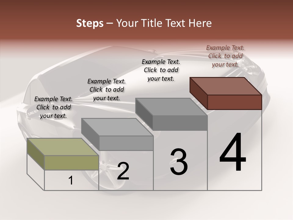 Motor Silver Mercedes PowerPoint Template